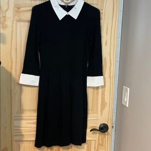 Black midi sweater dress M
